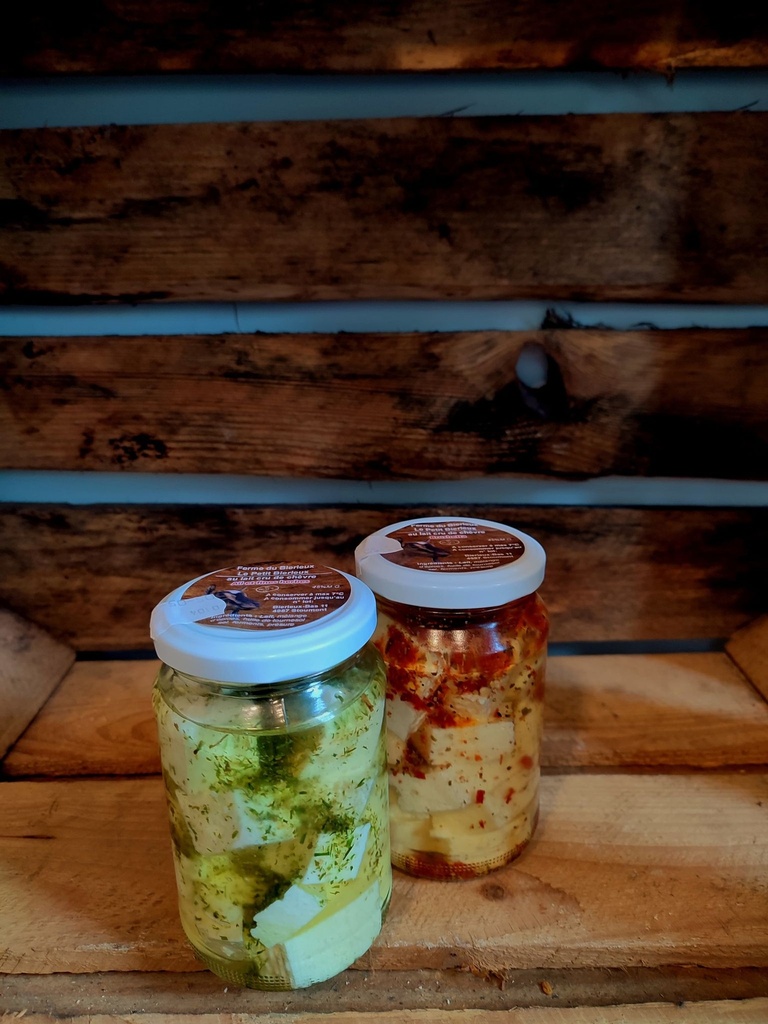 Le petit Bierleux (feta) ail et fines herbes + (consigne 0.50€)