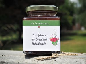 Confiture Fraises rhubarbe