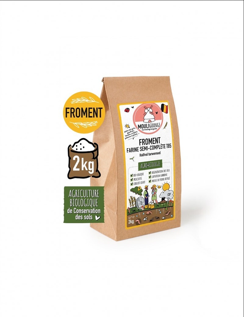 Farine froment complet 2 kg